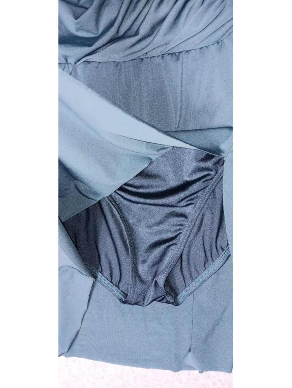 Weissman Dance Costume Dress Womens Size MA Blue Slit Side Sleeveless - Picture 7 of 9